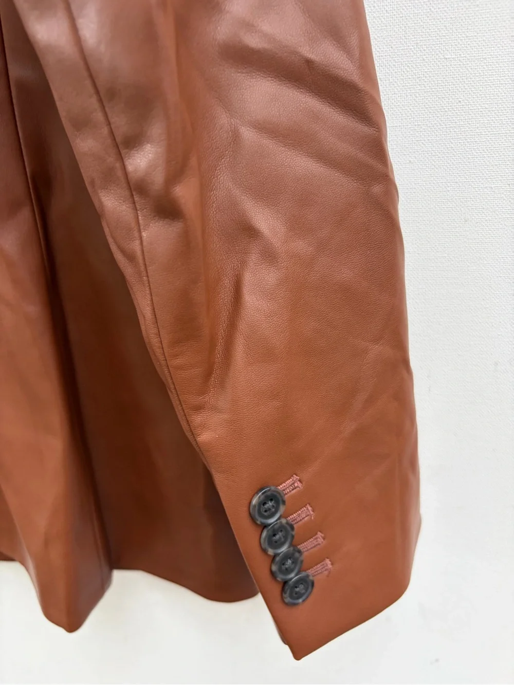 J Crew Vivienne Faux Leather Blazer NWT